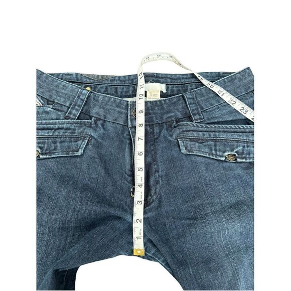 Diesel Women's/ Mens Cargo Size 33 Straight Leg Dark Wash zip Fly Blue Jeans - Picture 9 of 16